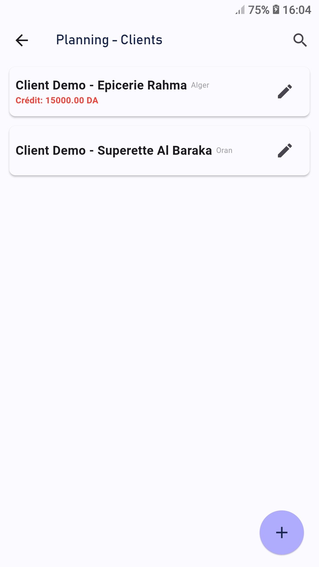 Client list